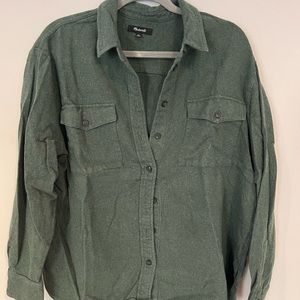 Green madewell button down